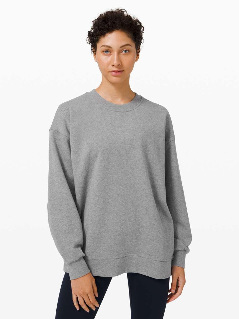 Lululemon Women's Perfectly Oversized Crew - Heathered Grey
